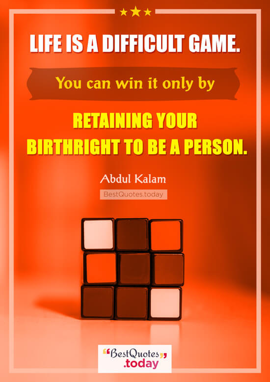 Life Quote By A.P.J. Abdul Kalam 