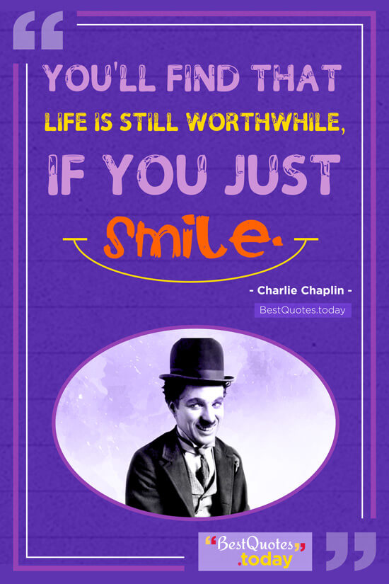 Happiness Quote - Charlie Chaplin