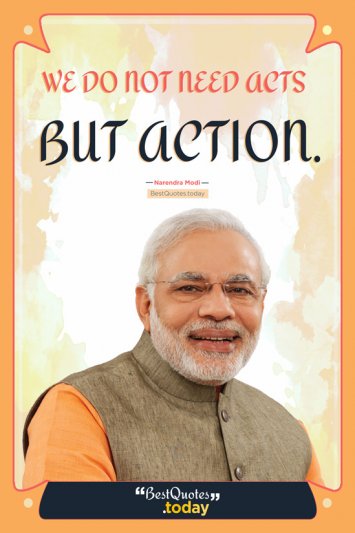 Action And Motivational Quote by Narendra Modi