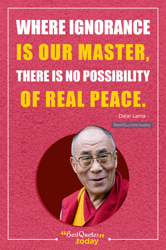 Peace Quote by Dalai Lama