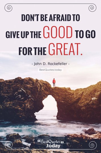 Inspirational Quote by John D Rockefeller