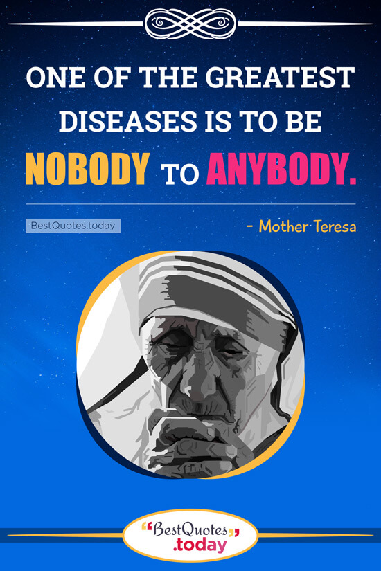 Life Quote By Mother Teresa