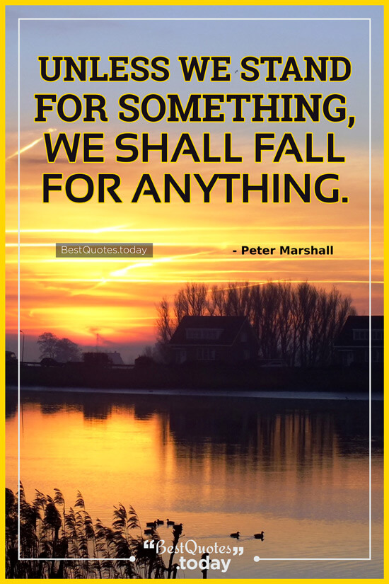 Leadership And Inspirational Quote by Peter Marshall