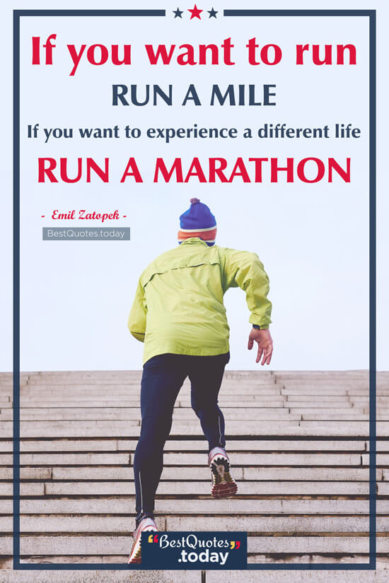 Experience Quote by Emil Zatopek