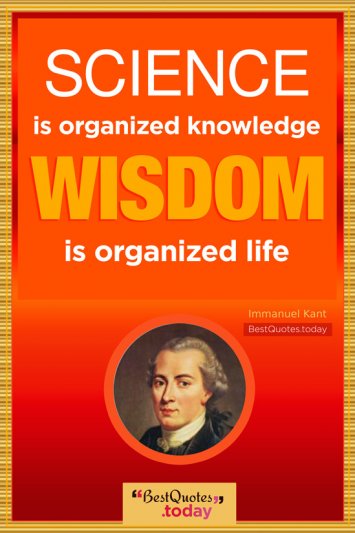 Knowledge & Wisdom Quote by Immanuel Kant